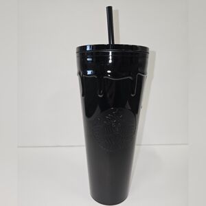 Starbucks 2024 Matte Black Ooze Drip Slime Venti Tumbler Cup. NWT.